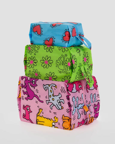 Baggu 3D Zip Set - Keith Haring