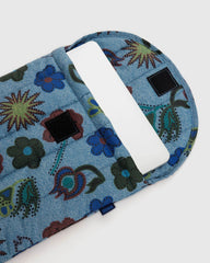 Baggu Puffy Laptop Sleeve 13" - Digital Denim Birds