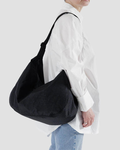 Baggu Large Crescent Bag - Black