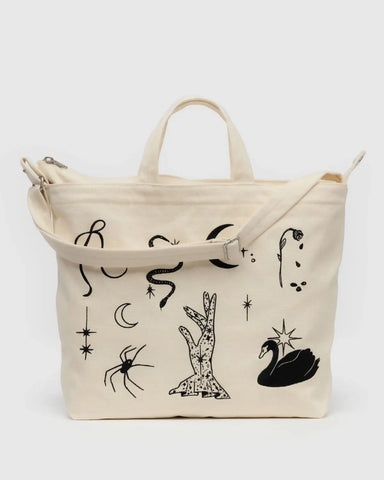 Horizontal Duck Bag - Embroidered Ballet Icons