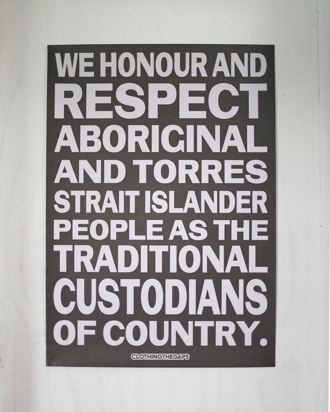 Honour Country Poster Black/White