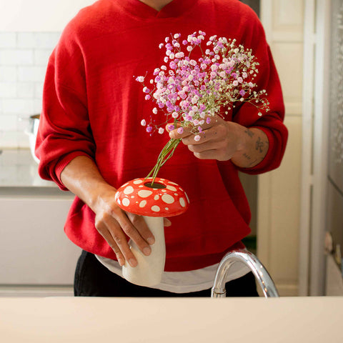 Amanita Mushroom Vase