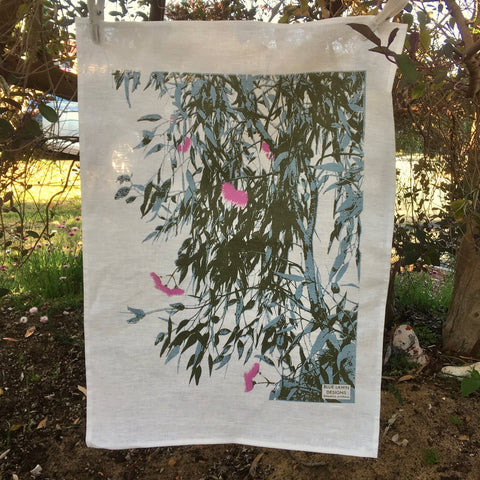 Blue Lawn Designs Tea Towel - Eucalyptus Ceasia (Gungurru)