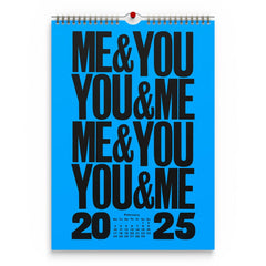 2025 Wall Calendar - Designed by Anthony Burrill