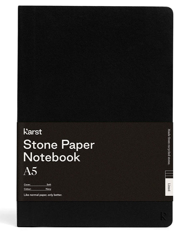 Karst - Soft Cover Notebook - Lined - Black