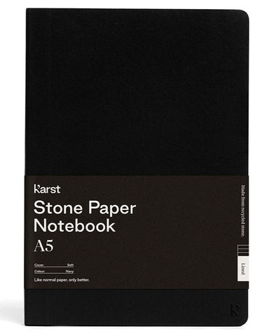 Karst - Soft Cover Notebook - Lined - Black