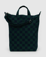 Baggu Duck Zip Bag - Navy Green Check