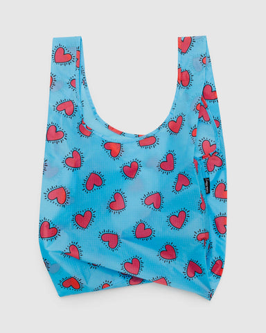 Baggu Reusable Bag - Keith Haring Hearts