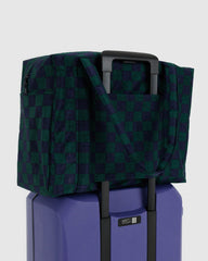 Baggu Cloud Carry On - Navy Green Check