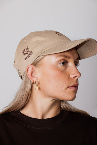 Wear Your Values Cap - Beige